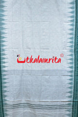 White Green Jharana Cotton Saree