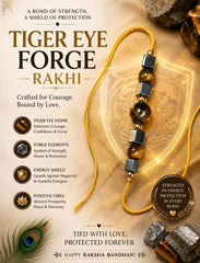 AGATES OF CAMBAY TIGER EYE FORGE RAKHI