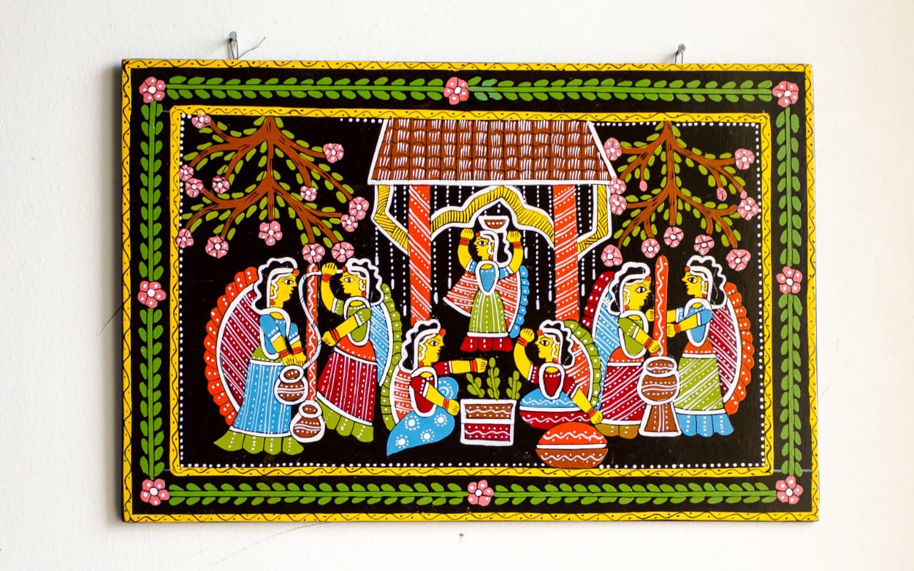 Beautiful Tikuli Art Women's Motif Wall Hanging