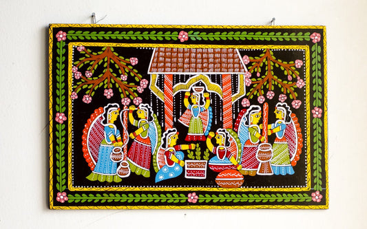 Beautiful Tikuli Art Women's Motif Wall Hanging
