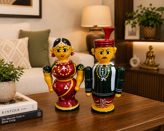 Wooden Craft Marriage Couple Toy