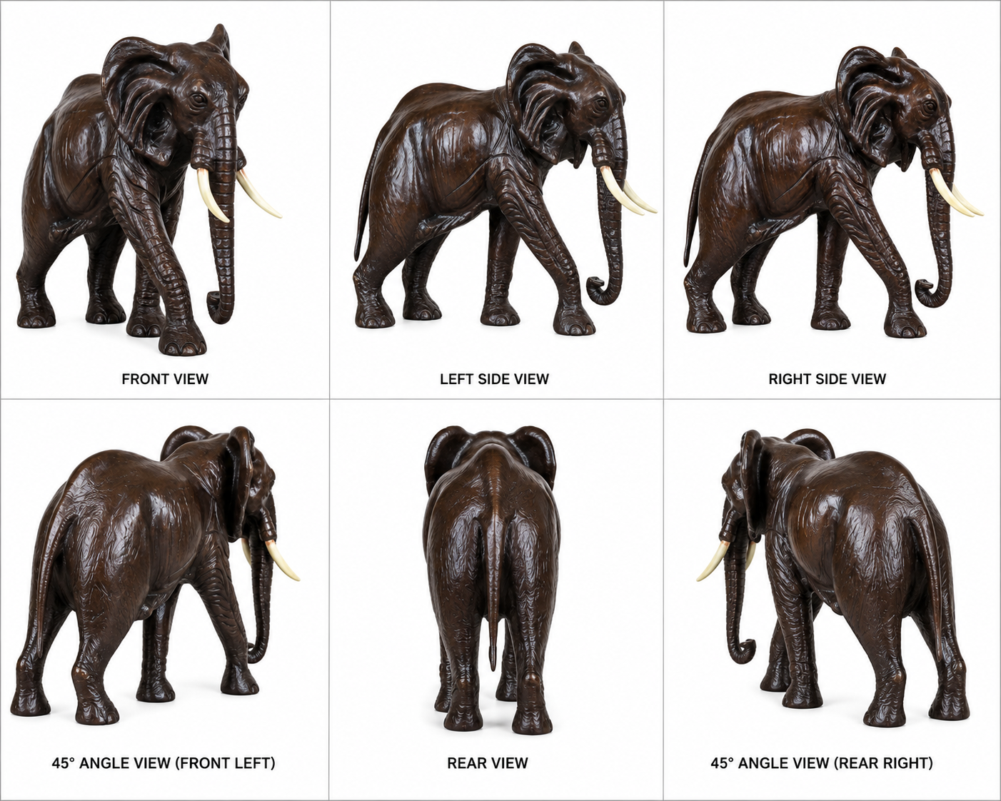 Leather Trunk Down Elephant