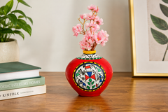 Red tribal Terracota vase