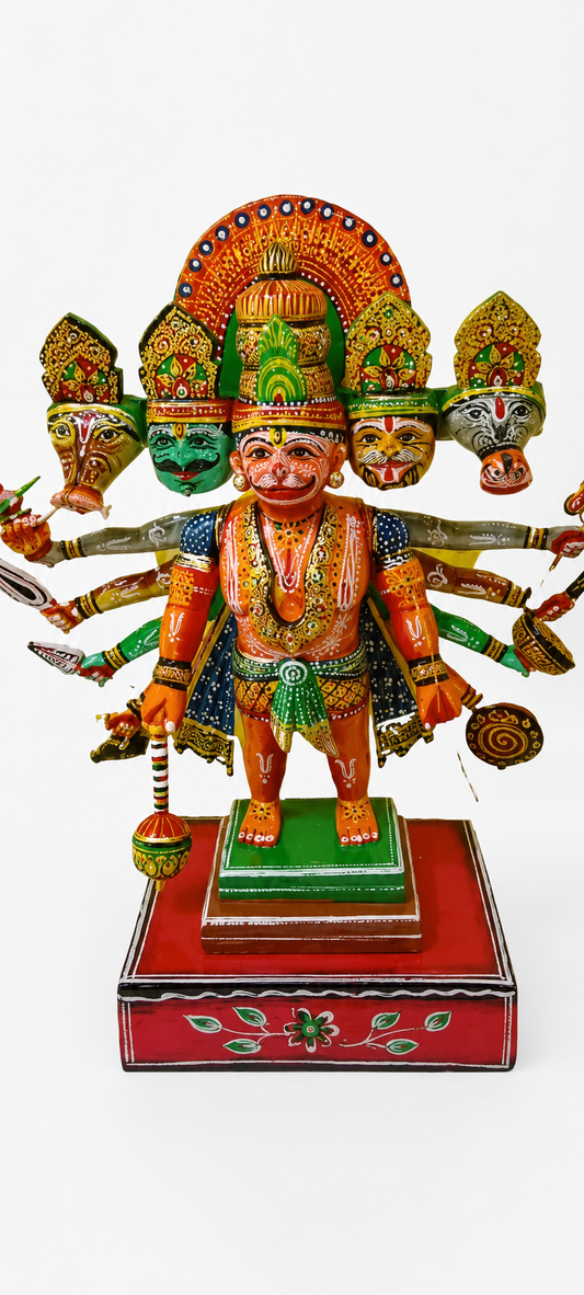 Panchamukhi Hanuman With Ten Hands(14 inch)