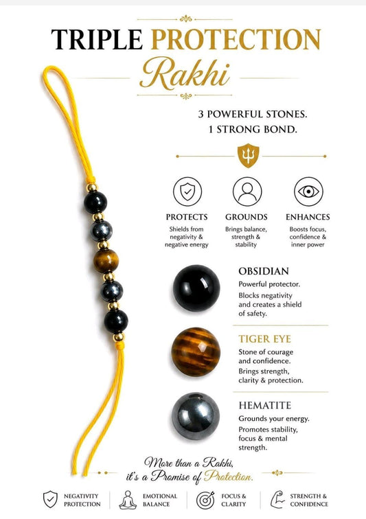 AGATES TRIPLE PROTECTION RAKHI
