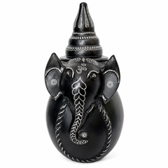 Handmade Eco-friendly Beautiful Black Pottery of Nizamabad Lord Ganesh Shaped Money Bank/ Gullakh