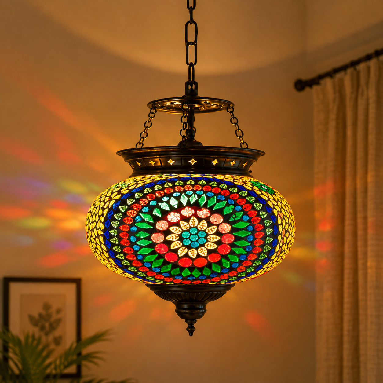 KADDU SHAPE HANGING LAMP