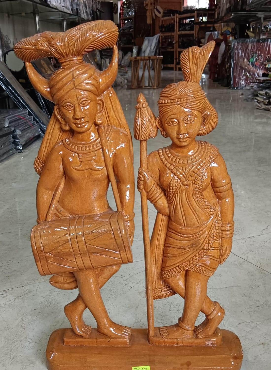 Madina & Madini Dancing Pair Bastar Wooden Craft