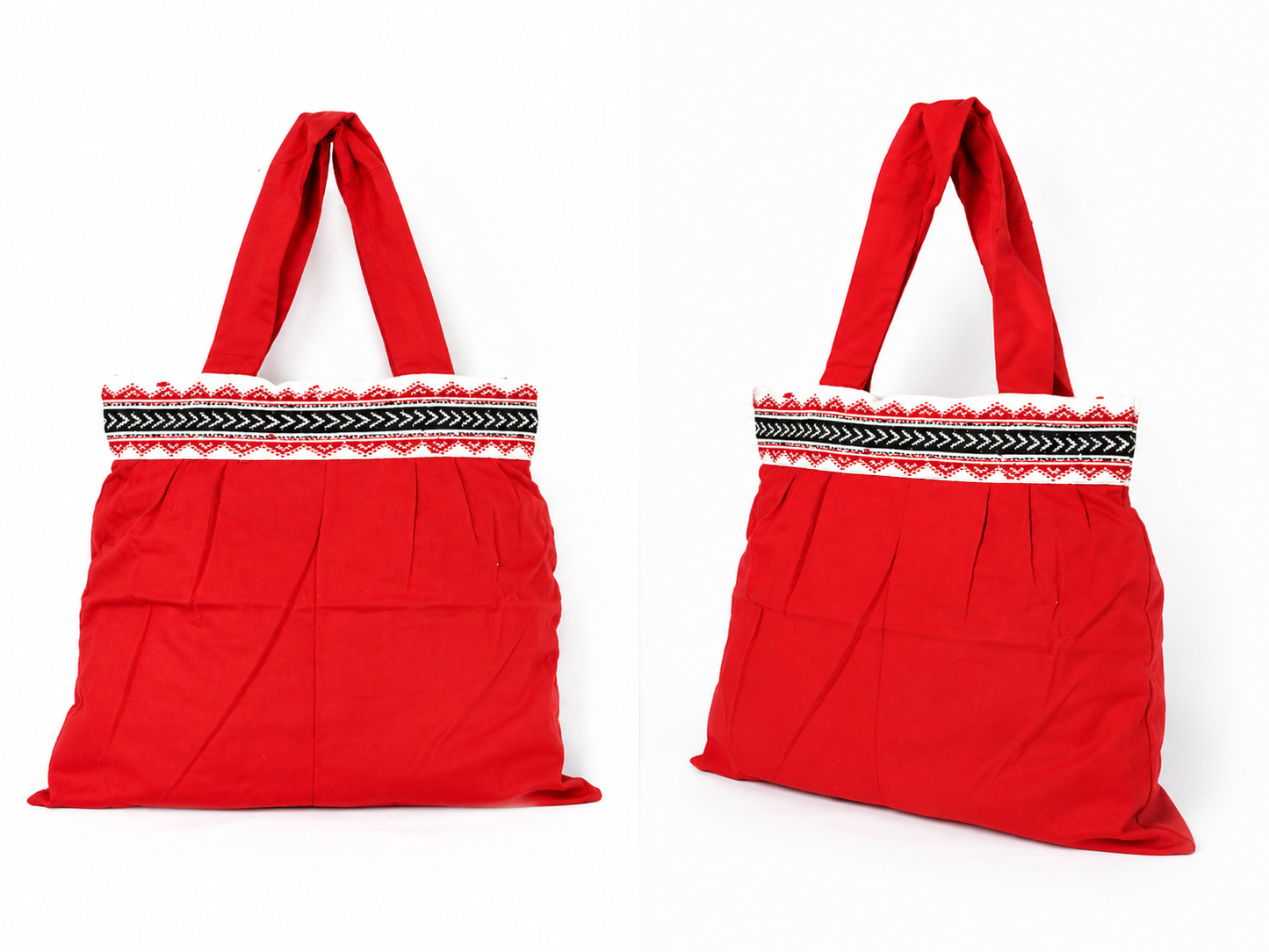 Toda Embroidered College Bag- Red