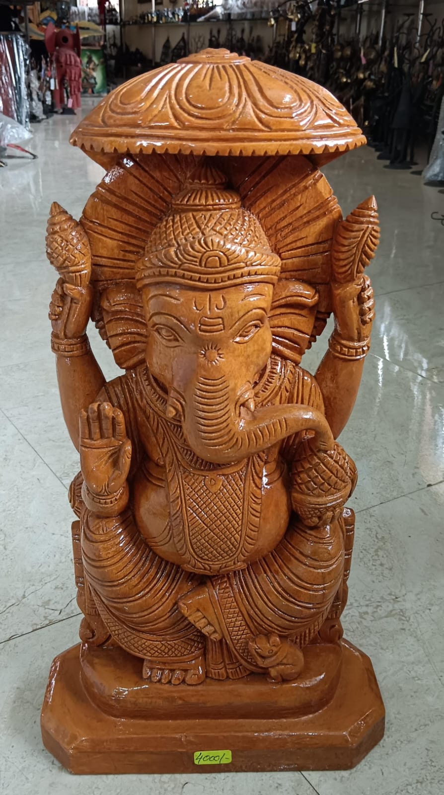 Ganesha Baster Wooden Craft