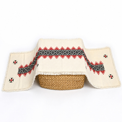 Toda Embroidered Cotton Table Runner