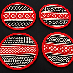 Eco-friendly Toda Embroidered Table Tea Coasters - Small