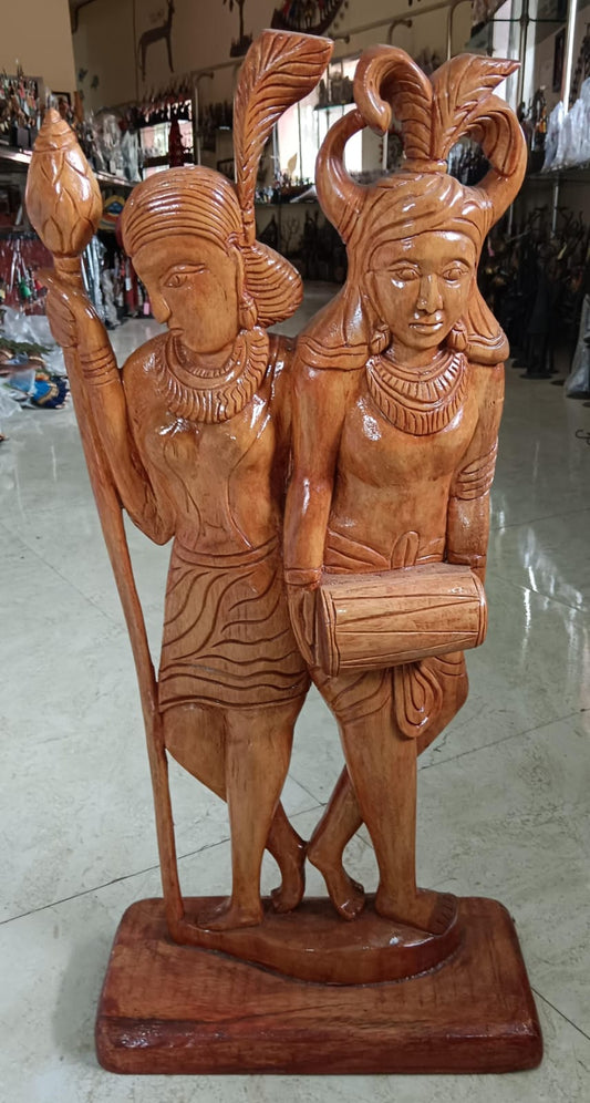 Madina & Madini Dancing Pair Bastar Wooden Craft