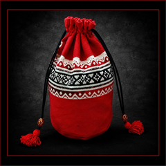 Beautiful Toda Embroidered Potly Bag - Red