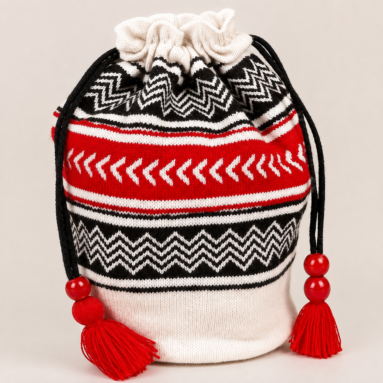 Beautiful Toda Embroidered Potly Bag - White
