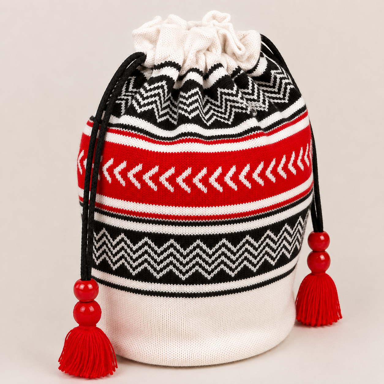 Beautiful Toda Embroidered Potly Bag - White
