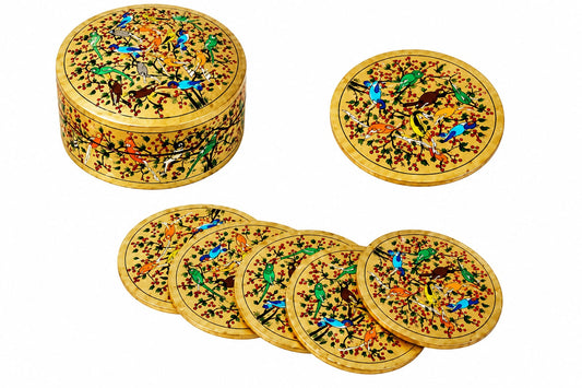 Kashmir Paper Machie Coaster Set