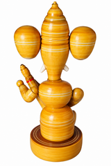 Authentic Etikoppaka Toys Wooden Ganpati With Veena