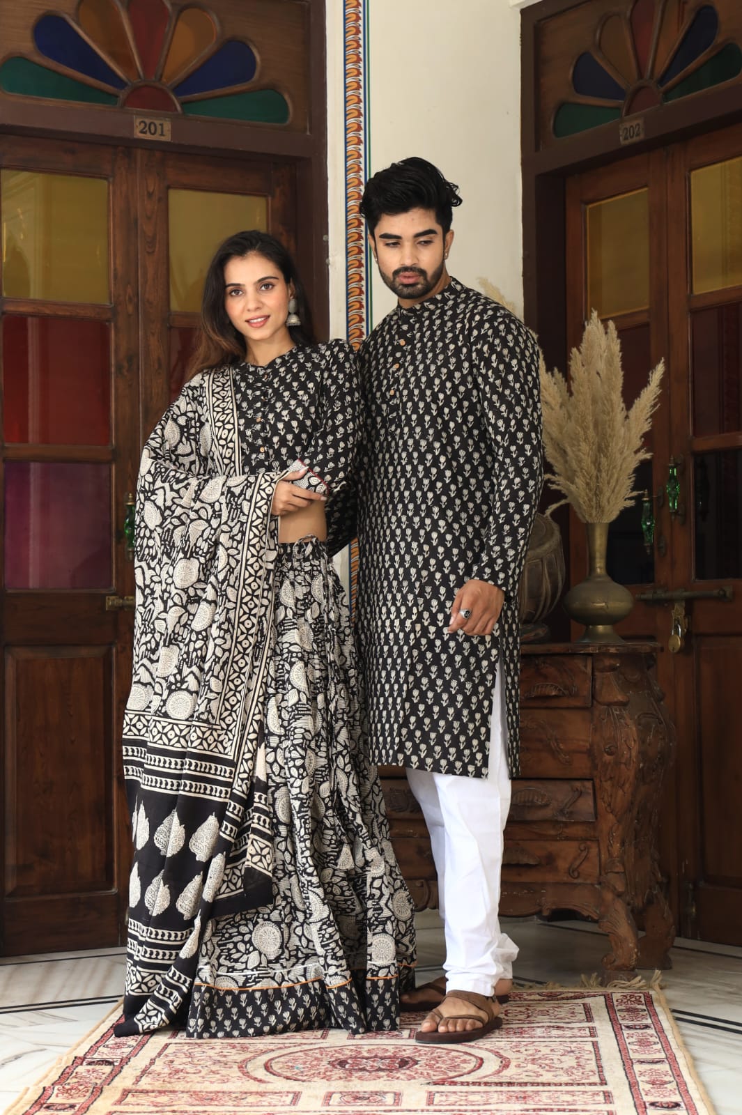 Festival Special Couple Dress Collection Chaniya Choli & Kurta Pajama