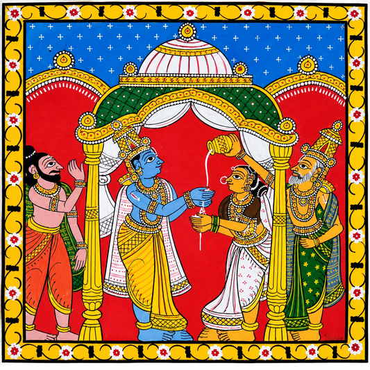 Traditional Handmade Beautiful Cheriyal Painting