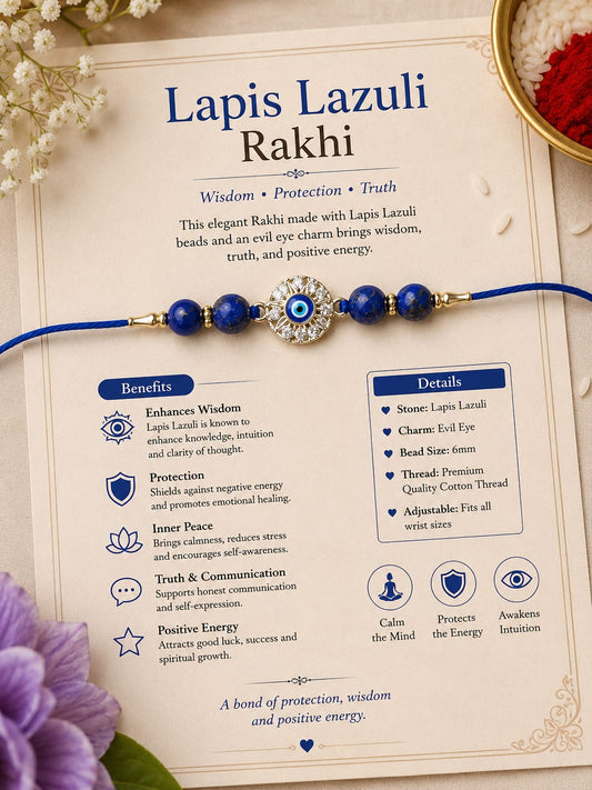 Agates Lapis Lazuli Rakhi