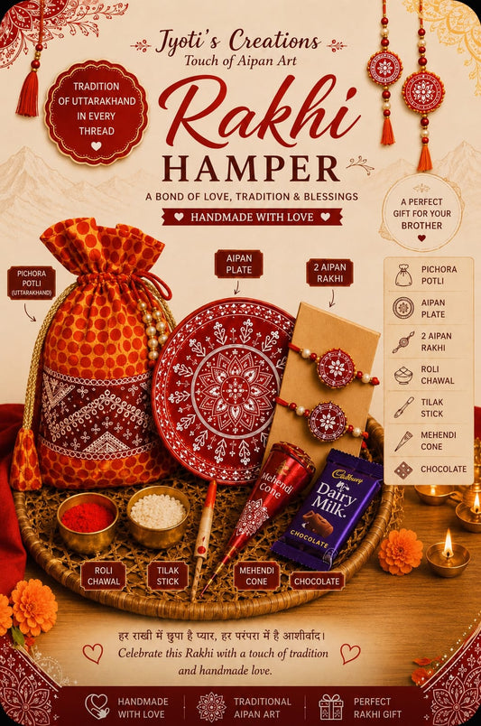 Aipan Art Rakhi Hamper