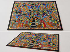 Beautiful Cluster Of Peacocks Madhubani Painting