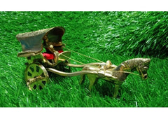 Moradabad Small Horse Cart (Brass Made)