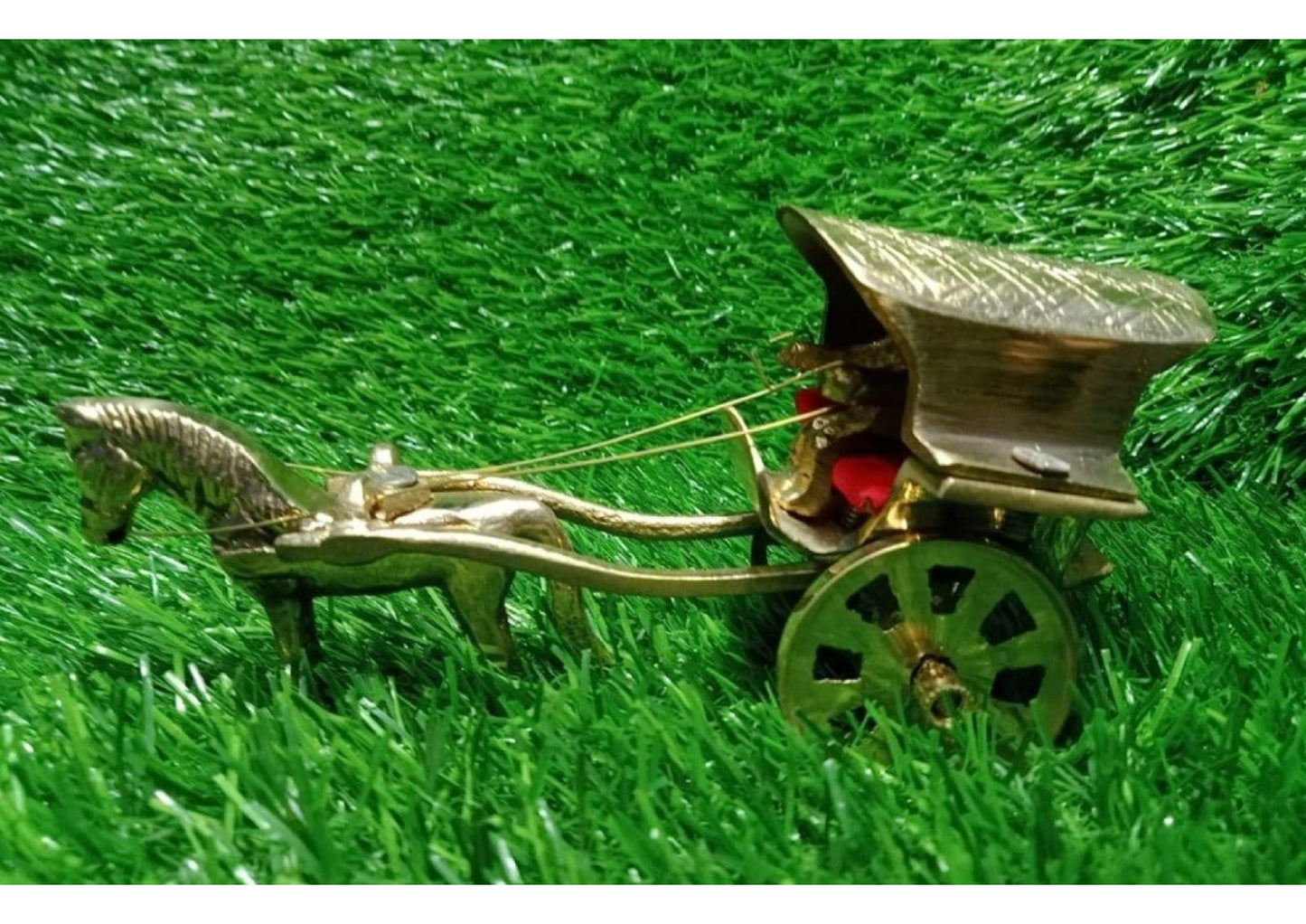 Moradabad Small Horse Cart (Brass Made)