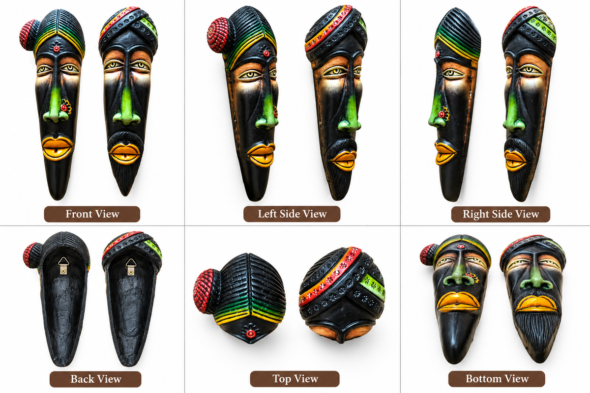 Thirukkanur Black Face Wall Hanging