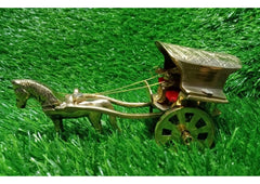 Moradabad Small Horse Cart (Brass Made)
