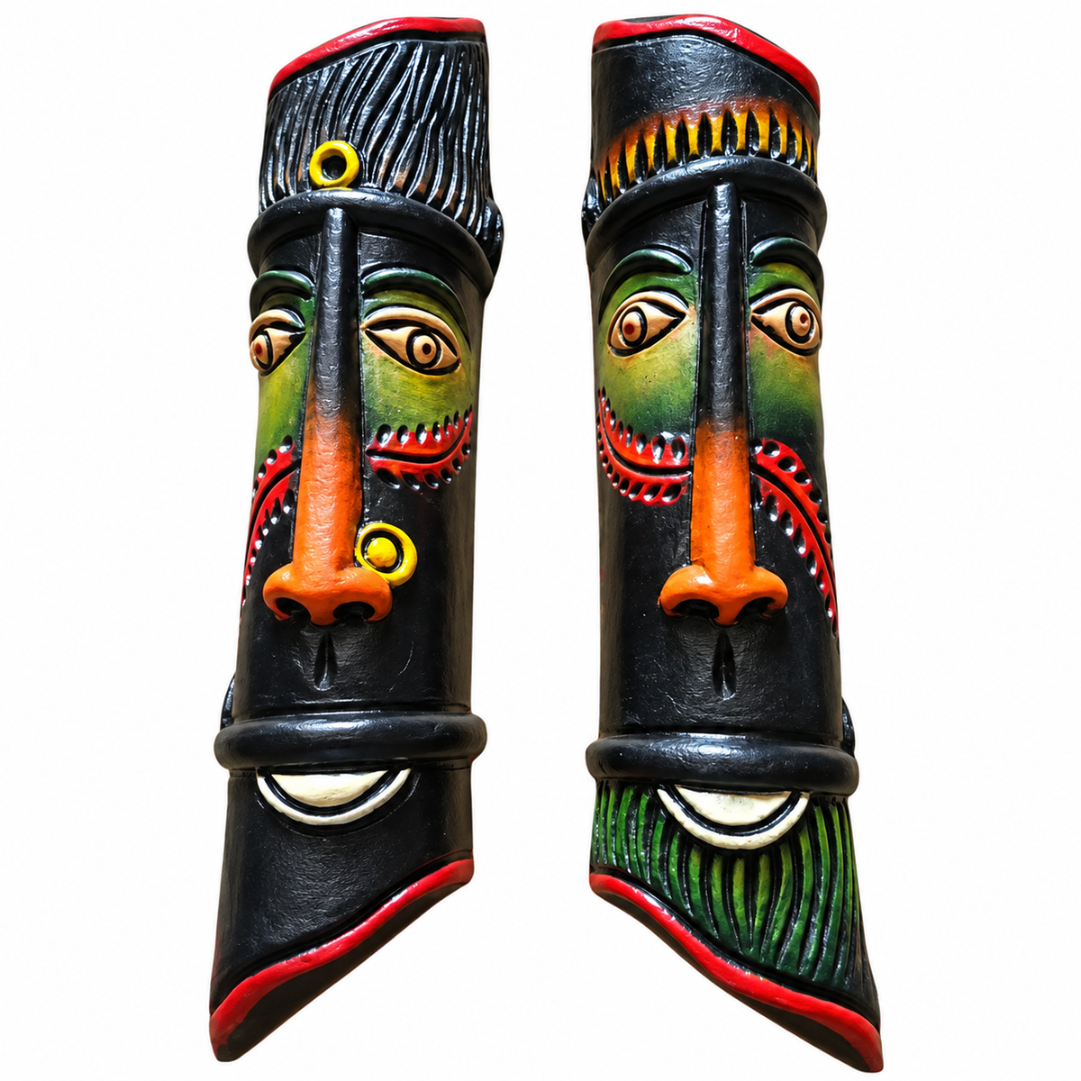 Thirukkanur Black Face cut edged Wall Hanging