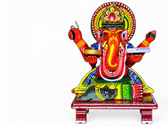 Chauki Ganesh Wooden Piece