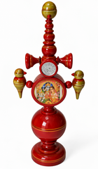 Maroon Sindoor Dan Wooden Piece