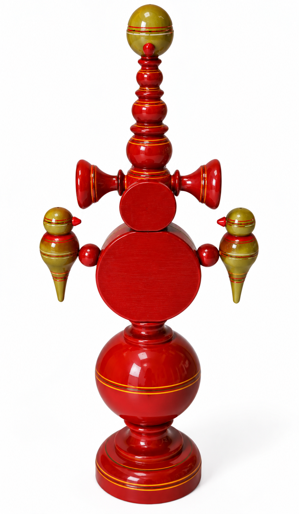 Maroon Sindoor Dan Wooden Piece