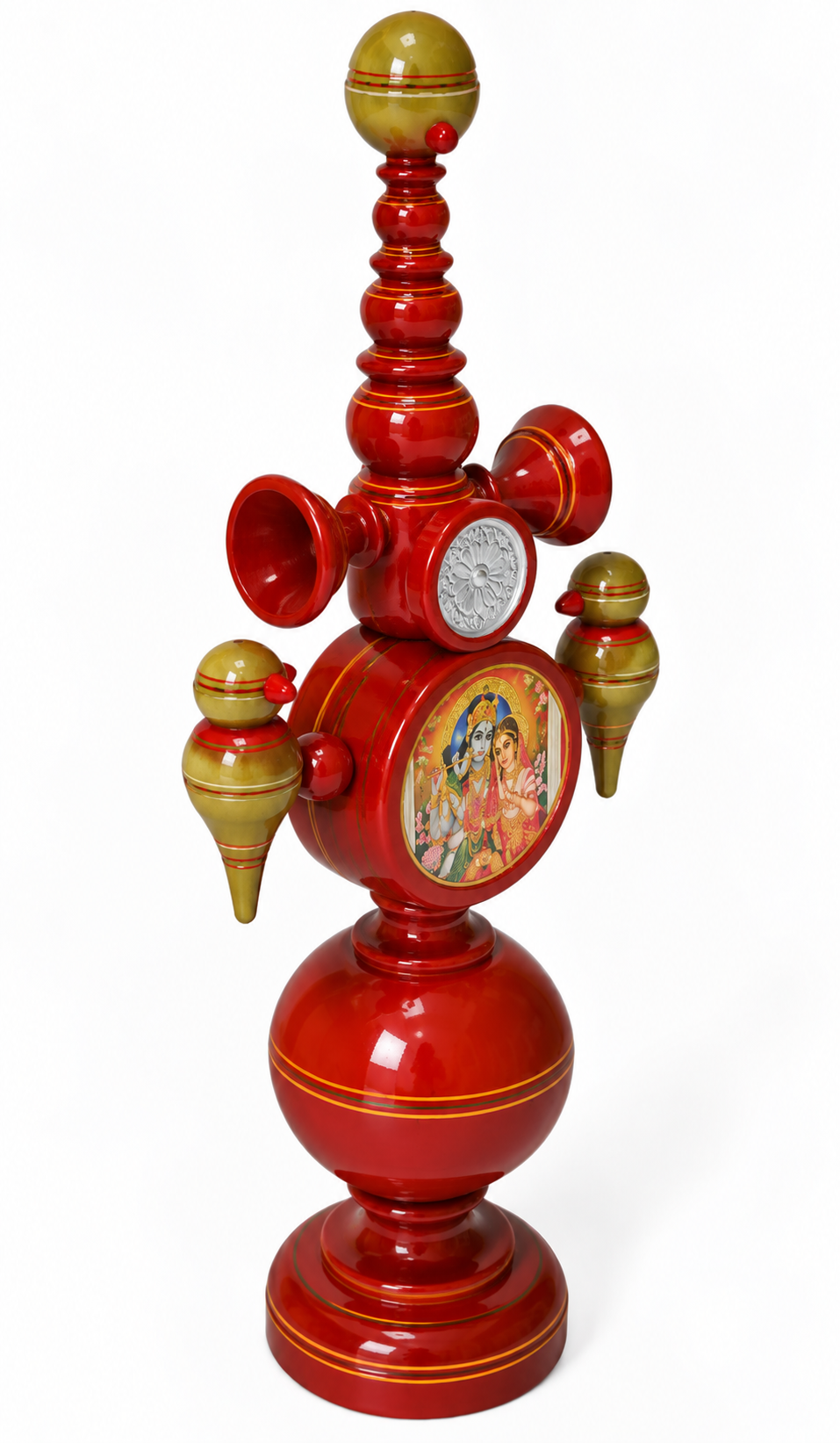 Maroon Sindoor Dan Wooden Piece