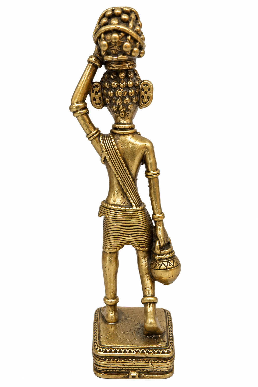 Bastar Male Metal Tribe Carrying Wooden Logs on his Head