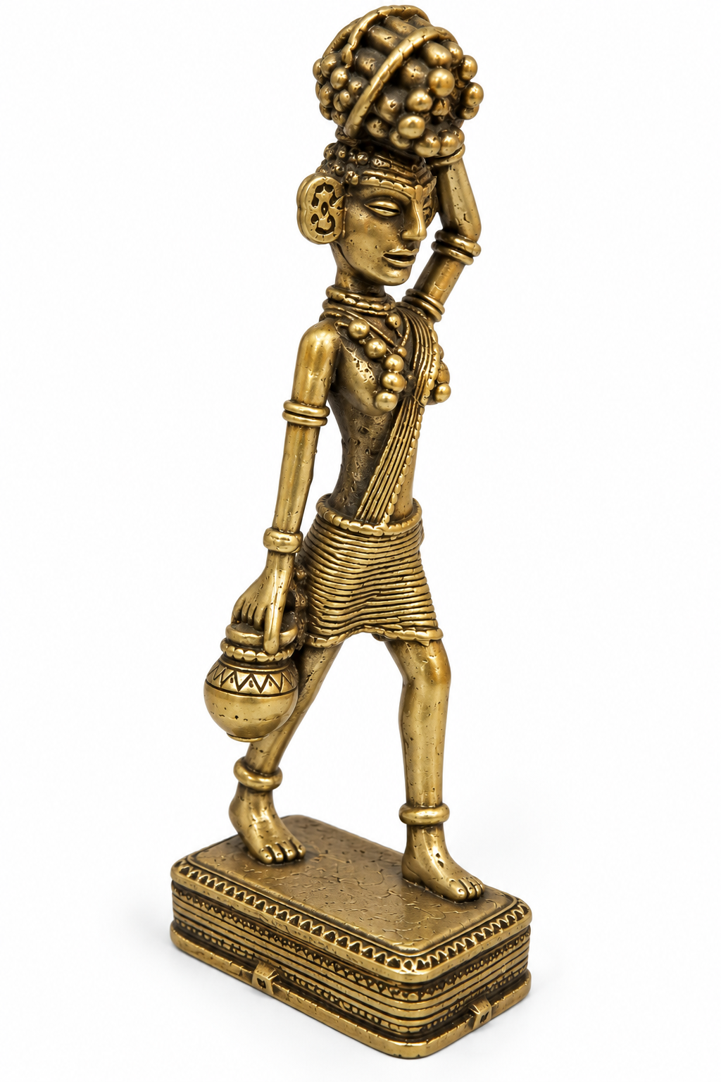 Bastar Male Metal Tribe Carrying Wooden Logs on his Head