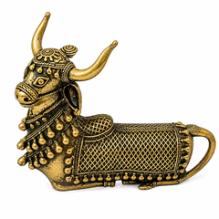 Nandi in Jali Art & Bells around