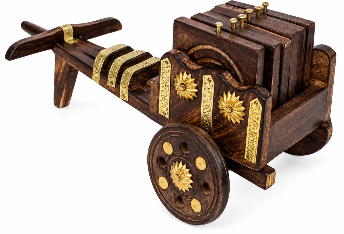 Wooden Miniature Bullock Cart