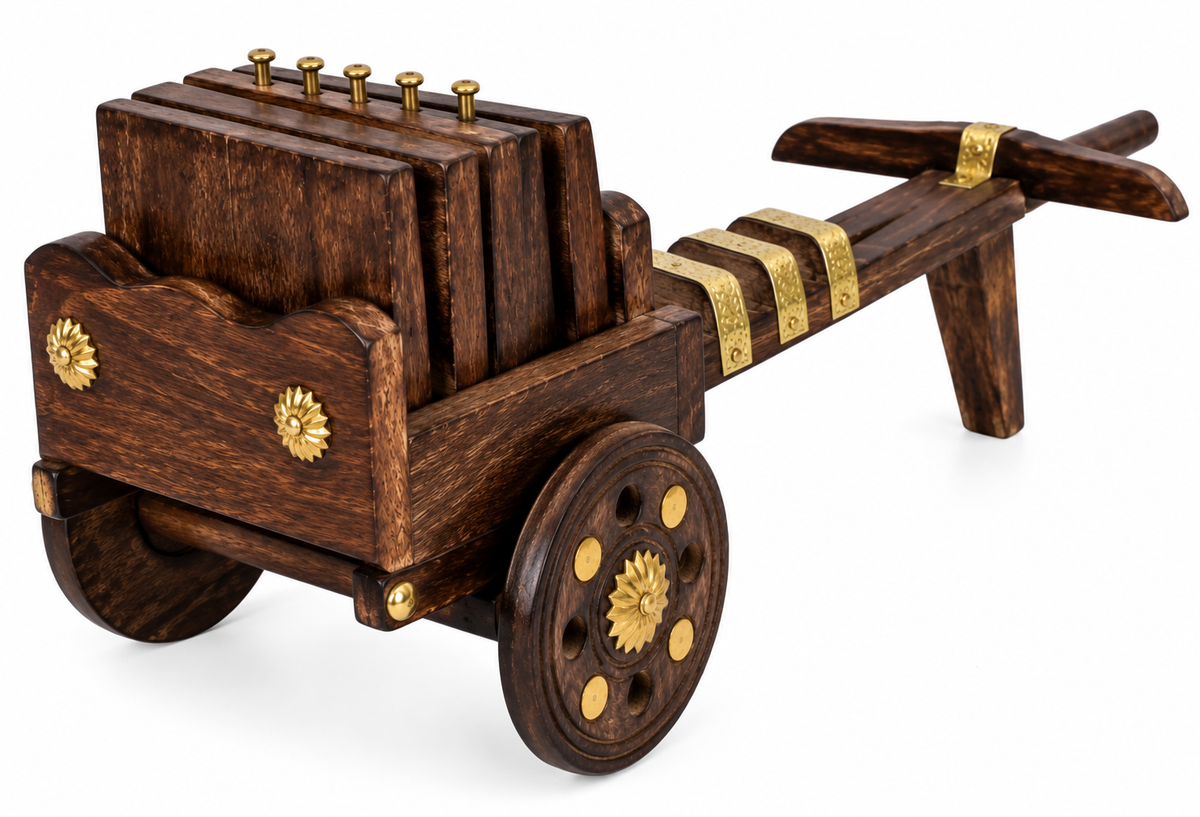 Wooden Miniature Bullock Cart