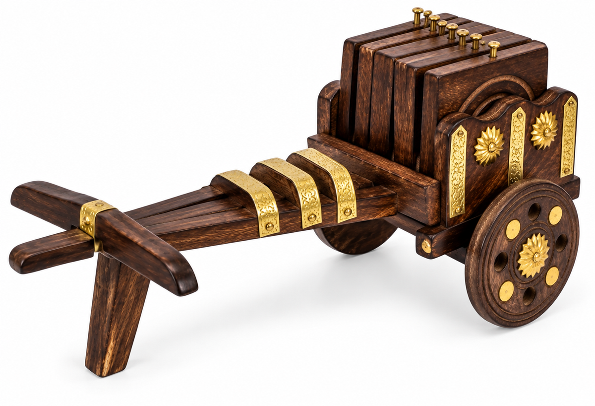 Wooden Miniature Bullock Cart