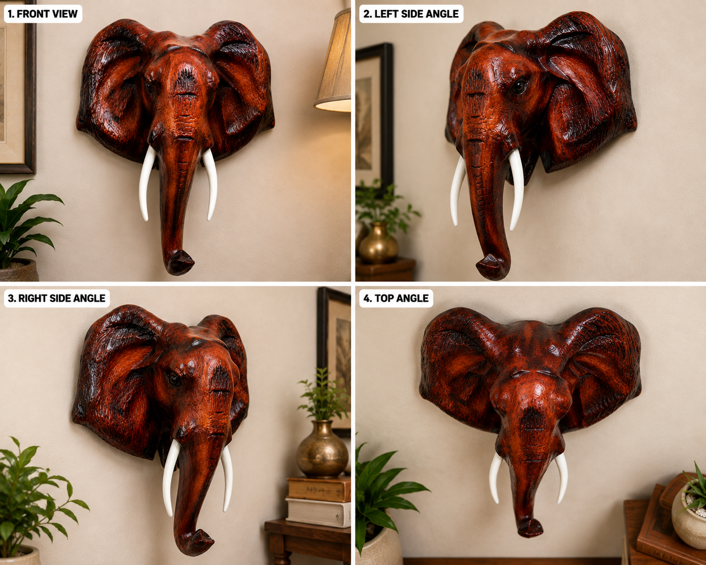 Elephant Head Wall Hanging