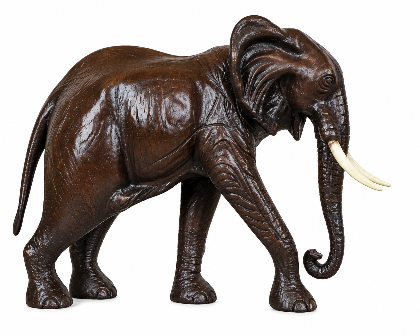 Leather Trunk Down Elephant