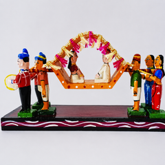 Handicraft Bridal Palki Design Kondapalli Bommallu Toy
