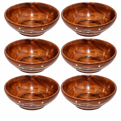 Wooden Bowl Set Of 6
