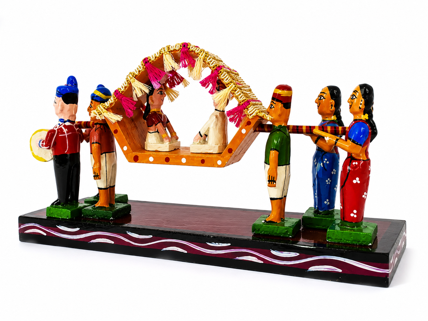 Handicraft Bridal Palki Design Kondapalli Bommallu Toy