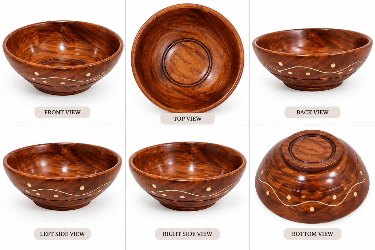 Wooden Bowl Set Of 6