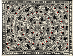 Beautiful Navaratan Haathi Madhubani Painting