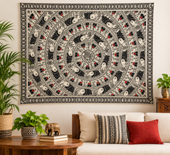Beautiful Navaratan Haathi Madhubani Painting